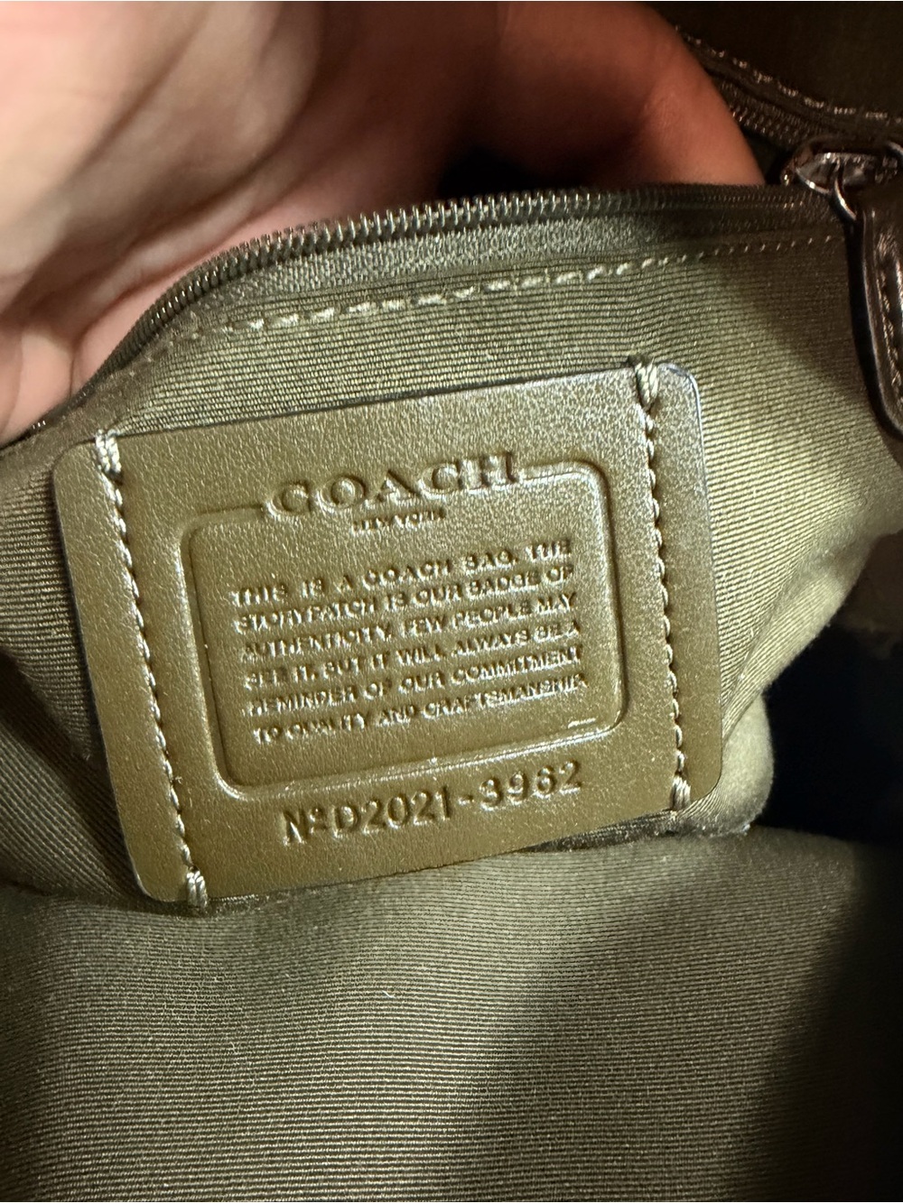 Coach Jordyn Backpack Banana Leaf Print Green Ivory Tropical - Picture 6 of 7